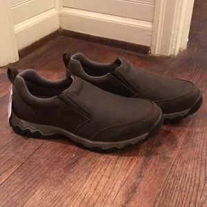 Duluth leather work mocs. New with tags and box.